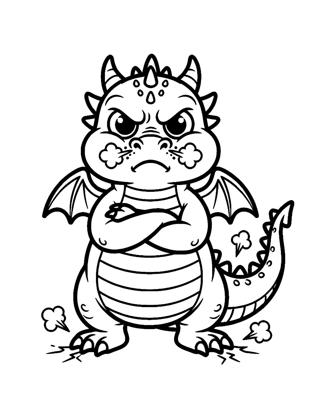 Grumble, the anger dragon